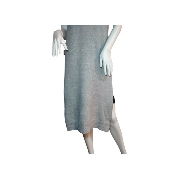 Fate Womens Sleeveless Turtleneck Cashmere Blend Sweater Dress Gray Large - Picture 12 of 16